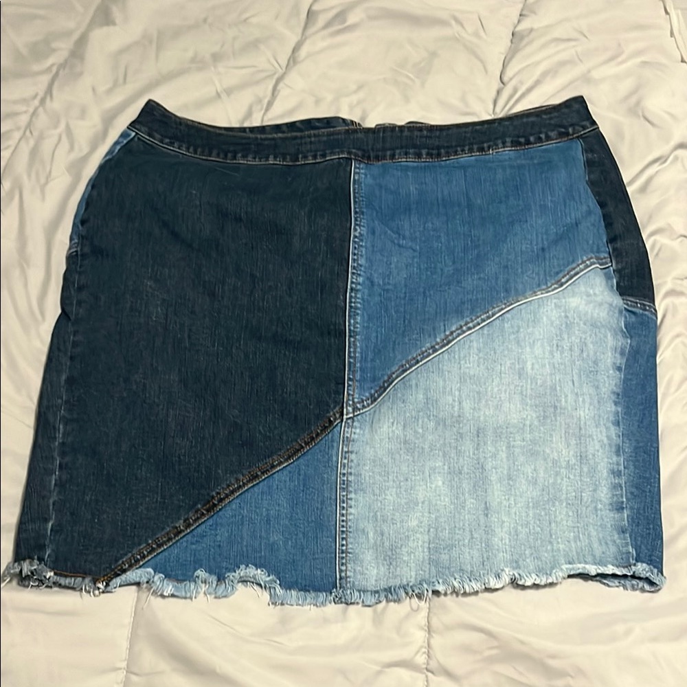 Lane Bryant Blue Jean Skirt
